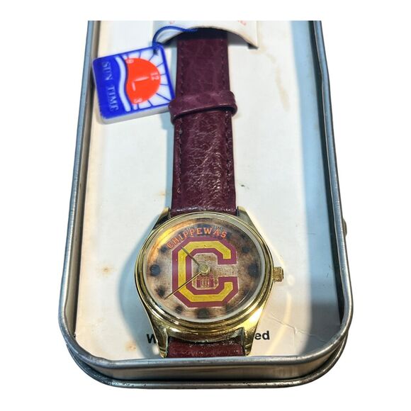Vintage 1995 Sun Time Chippewas Watch NEW - Picture 3 of 4